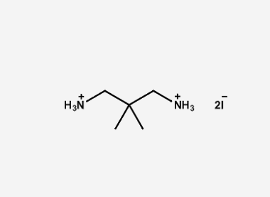 2,2-二甲基丙烷-1,3-碘化二铵结构式