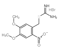 S-(4,5-二甲氧基-2-硝基苯甲基)异硫脲溴化物结构式