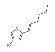 2-(n-Hex-1-enyl)-4-bromo thiophene结构式