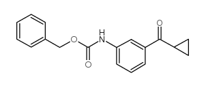 (3-环丙烷羰基苯基)-氨基甲酸苄酯结构式