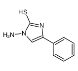 1-氨基-4-苯基-1H-咪唑-2-硫醇结构式