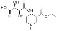 (S)-3-哌啶甲酸乙酯-D-酒石酸盐结构式