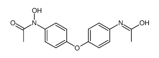 N-[4-[4-[acetyl(hydroxy)amino]phenoxy]phenyl]acetamide结构式
