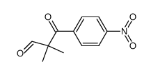 2,2-dimethyl-3-oxo-3-(4'-nitrophenyl)propionaldehyde结构式