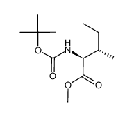 Boc-异亮氨酸甲酯结构式