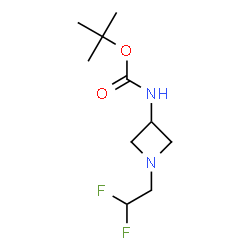 tert-butyl N-[1-(2,2-difluoroethyl)azetidin-3-yl]carbamate Structure