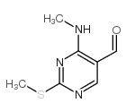 4-甲胺基-2-甲硫基-5-醛基嘧啶结构式
