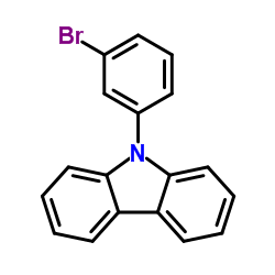 9-(3-溴苯基)咔唑结构式