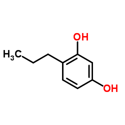 4-丙基间苯二酚结构式
