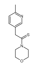 4-[(6-methyl-pyridin-3-yl)-thioacetyl]-morpholine结构式