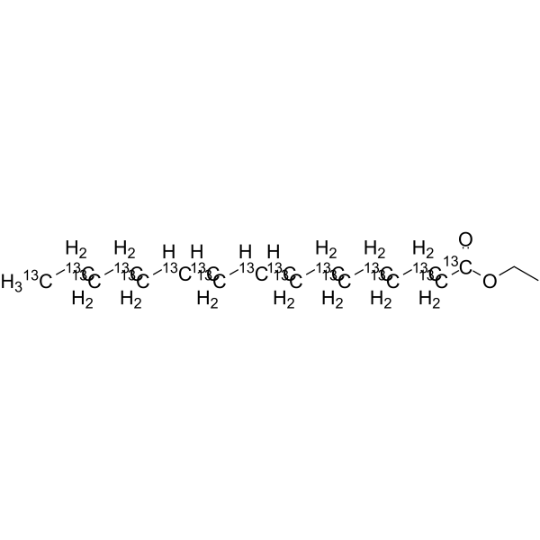 Ethyl linoleate-13C18结构式