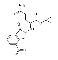t-Butyl N-(1-oxo-4-nitroisoindolin-2-yl)-L-glutamine结构式