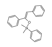 (Z)-((1,2-diphenylvinyl)oxy)dimethyl(phenyl)silane Structure