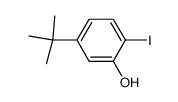 5-(叔丁基)-2-碘苯酚结构式