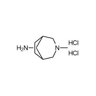 3-甲基-3-氮杂双环[3.2.1]辛烷-8-胺二盐酸盐结构式