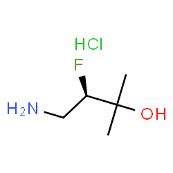 (R)-4-氨基-3-氟-2-甲基丁烷-2-醇盐酸结构式