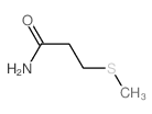 Propanamide,3-(methylthio)- Structure
