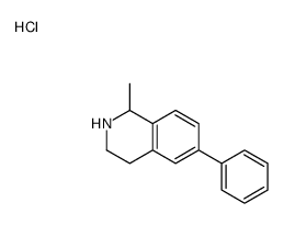 1-methyl-6-phenyl-1,2,3,4-tetrahydroisoquinolin-2-ium,chloride结构式