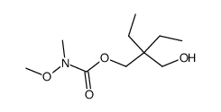 N-Methoxy-N-methylcarbamic acid 2-ethyl-2-(hydroxymethyl)butyl ester结构式