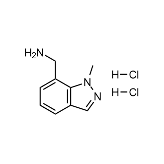 (1-甲基吲唑-7-基)乙胺二盐酸盐结构式