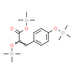 2-[(Trimethylsilyl)oxy]-3-[4-[(trimethylsilyl)oxy]phenyl]propenoic acid trimethylsilyl ester结构式