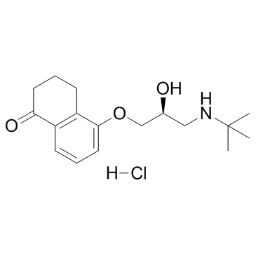 Levobunolol hydrochloride structure