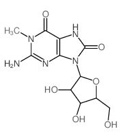 Guanosine,7,8-dihydro-1-methyl-8-oxo- (9CI)结构式