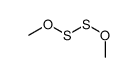 (methoxydisulfanyl)oxymethane Structure