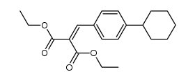Diethyl p-cyclohexylbenzylidenmalonat结构式