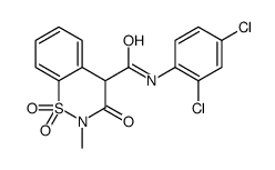 N-(2,4-Dichlorophenyl)-2-methyl-3-oxo-3,4-dihydro-2H-1,2-benzothi azine-4-carboxamide 1,1-dioxide Structure