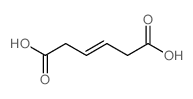 3-Hexenedioic acid,(3E)- structure