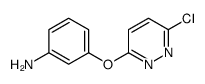 3-(6-氯-3-吡嗪氧基)苯胺结构式