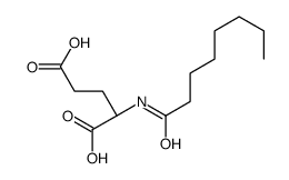 (2S)-2-(octanoylamino)pentanedioic acid结构式