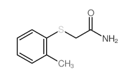 alpha-(o-Tolylthio)acetamide结构式