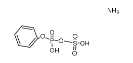 diammonium salt of phenyl phosphatosulfate Structure