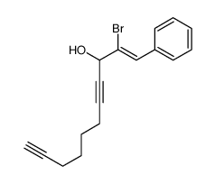 2-bromo-1-phenylundec-1-en-4,10-diyn-3-ol Structure