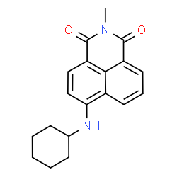 6-(Cyclohexylamino)-2-methyl-1H-benzo[de]isoquinoline-1,3(2H)-dione结构式