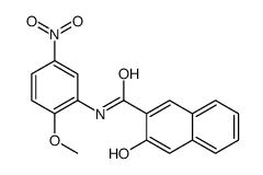 3-hydroxy-N-(2-methoxy-5-nitrophenyl)naphthalene-2-carboxamide Structure