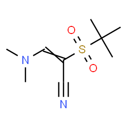2-(TERT-BUTYLSULFONYL)-3-(DIMETHYLAMINO)ACRYLONITRILE Structure