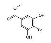 4-溴-3,5-二羟基苯甲酸甲酯结构式