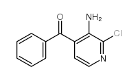 3-氨基-4-苯甲酰基-2-氯吡啶结构式