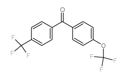(4-三氟甲氧基苯基)-(4-三氟甲基苯基)-甲酮结构式