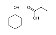 cyclohex-2-en-1-ol,propanoic acid结构式