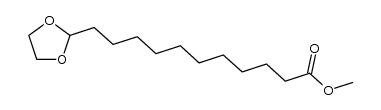 2-(10-methoxycarbonyldecyl)-1,3-dioxolane Structure