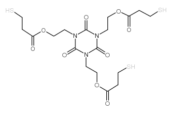 (2,4,6-Trioxo-1,3,5-triazine-1,3,5(2H,4H,6H)-triyl)triethane-2,1-diyl tris(3-mercaptopropionate) Structure