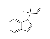 1-(2-methylbut-3-en-2-yl)-1H-indole结构式