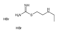 Carbamimidothioic acid, 2-(ethylamino)ethyl ester, dihydrobromide Structure