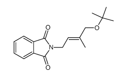 N-<(E)-4-(tert-butoxy)-3-methylbut-2-enyl>phthalimide结构式