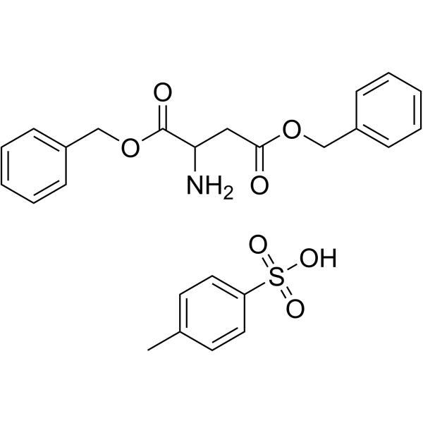 天冬氨酸二苄酯4-甲基苯磺酸酯结构式
