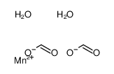 manganese(2+),diformate,dihydrate Structure